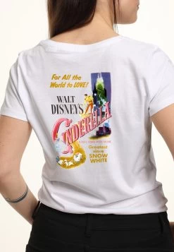 Disney Vintage Cinderella PosterT-Shirt Con StampaWhite Donna T-shirt E Top H3A21DBFM-A11 -Disney 85bdcca2ef3d4bb9a14e299c3b583782