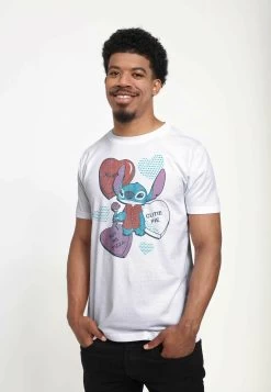 Disney Lilo & Stitch Heart Pizza UnisexT-Shirt Con StampaWhite Uomo T-shirt E Polo H3A2101ZU-A11 -Disney 86e683c4abfa4440b91432d2db13e0ab