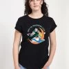 Disney Alice In Wonderland Alice Moon T-Shirt Con StampaBlack Donna T-shirt E Top H3A21DAYS-Q11