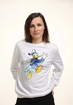 Disney 24 Disney Classic Mickey Splatter Donald - Felpa - White