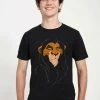 Disney The Lion King Big Face Scar UnisexT-Shirt Con StampaBlack Uomo T-shirt E Polo H3A22O057-Q11