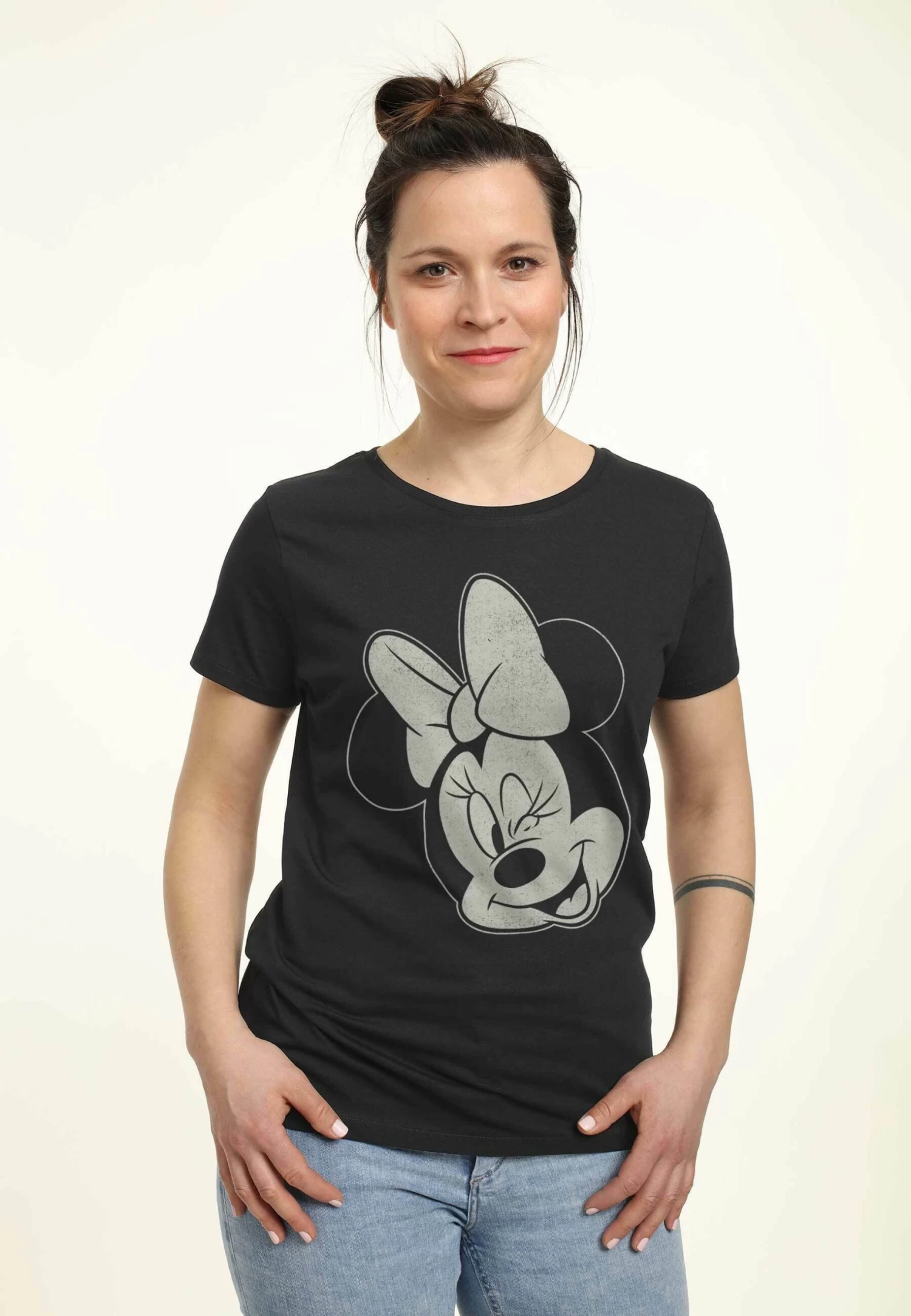 Disney Mickey Classic Minnie WinkT-Shirt Con StampaBlack Donna T-shirt E Top H3A21D37S-Q11 1 Disney Mickey Classic Minnie WinkT-Shirt Con StampaBlack Donna T-shirt E Top H3A21D37S-Q11