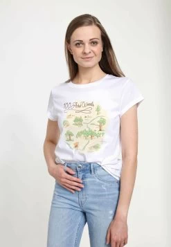 Disney Winnie The Pooh 100 Acre MapT-Shirt Con StampaWhite Donna T-shirt E Top H3A21D09G-A11 -Disney 9177a794cad84cce976f2623436c32ef