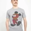 Disney Classic Mickey Mickey Racecar Driver UnisexT-Shirt Con StampaMelange Grey Uomo T-shirt E Polo H3A2101JQ-C11