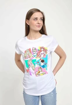 Disney Princesses Neon PopT-Shirt Con StampaWhite Donna T-shirt E Top H3A21D05P-A11 -Disney 972f5539ae5c4121863c23d042e0127d