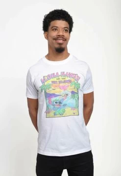 Disney Lilo & Stitch Visit The Islands UnisexT-Shirt Con StampaWhite Uomo T-shirt E Polo H3A2101KF-A11 -Disney 98673018527a4356a1168d751a56440c