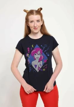 Disney The Little Mermaid 90S ArielT-Shirt Con StampaNavy Blue Donna T-shirt E Top H3A2102GY-K11