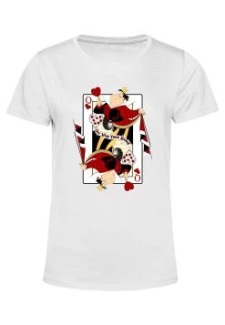 Disney Alice In Wonderland Queen Of Hearts - T-Shirt Con Stampa - White -Disney 99d9b6bc858640b5bc0e774c901d16ea