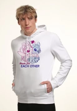 Disney Lilo Stitch Stitch Together - Felpa Con Cappuccio - White -Disney 9abc7c24737c45bc8e56fb0075e066ce