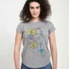 Disney Tangled Rapunzel SketchT-Shirt Con StampaMelange Grey Donna T-shirt E Top H3A21D02T-C11