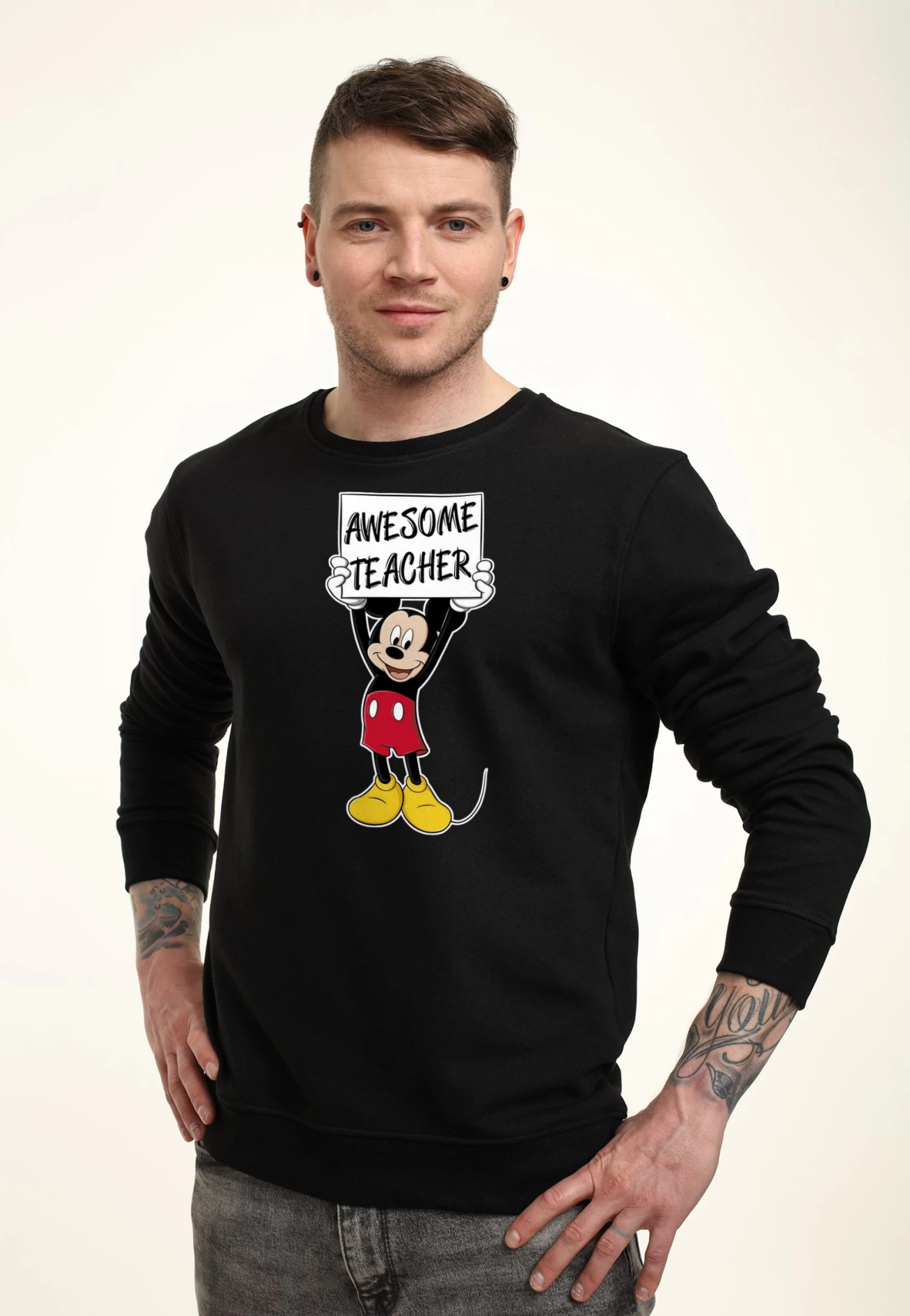 Disney Mickey Classic Mickey Awesome TeacherFelpaBlack Uomo Maglieria E Felpe H3A22S506-Q11 3 Disney Mickey Classic Mickey Awesome TeacherFelpaBlack Uomo Maglieria E Felpe H3A22S506-Q11 - immagine 3