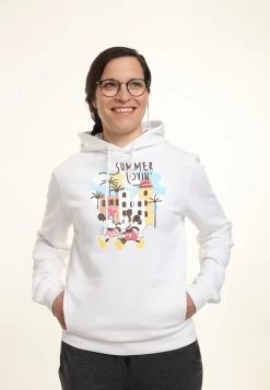 Disney 13 Mickey Mouse And Friends Disney Classic Mickey Minnie Felpa Con CappuccioWhite Donna Felpe H3A21J3ZA-A11