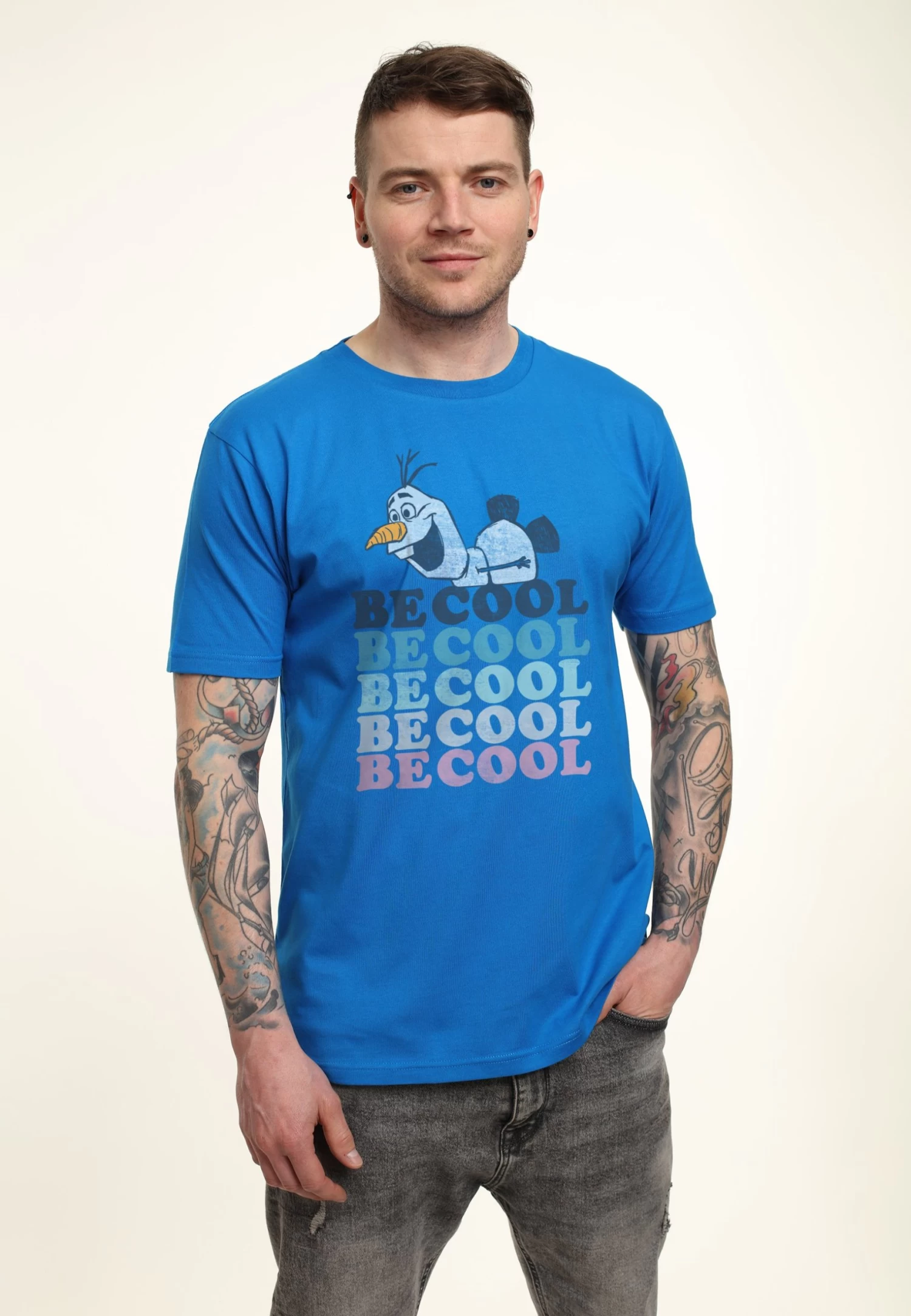 Disney Frozen 2 Olaf Be CoolT-Shirt Con StampaBright Blue Uomo T-shirt E Polo H3A22O4JL-K11 1 Disney Frozen 2 Olaf Be CoolT-Shirt Con StampaBright Blue Uomo T-shirt E Polo H3A22O4JL-K11