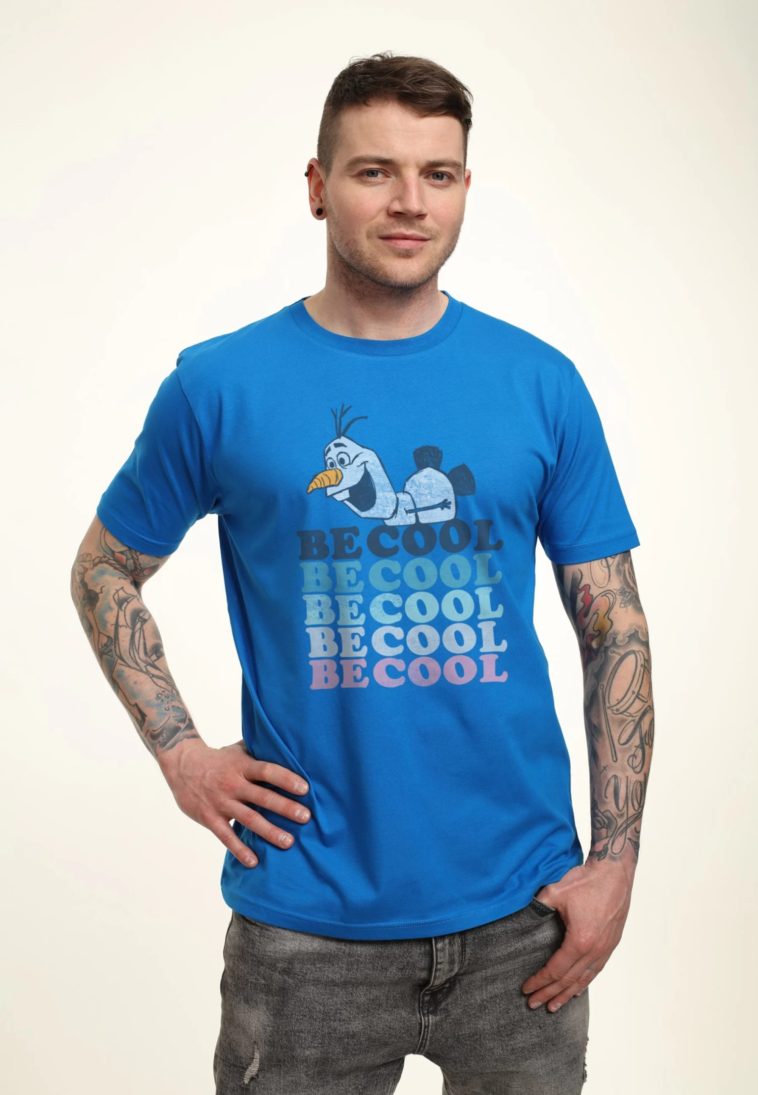 Disney Frozen 2 Olaf Be CoolT-Shirt Con StampaBright Blue Uomo T-shirt E Polo H3A22O4JL-K11 4 Disney Frozen 2 Olaf Be CoolT-Shirt Con StampaBright Blue Uomo T-shirt E Polo H3A22O4JL-K11 - immagine 4