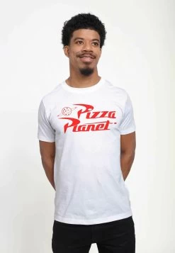 Disney Toy Story Pizza Planet Unisex - T-Shirt Con Stampa - White -Disney ab068666afb6499fa15eb29c9969067f