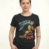 Disney Pocahontas Wind Takes YouT-Shirt Con StampaBlack Donna T-shirt E Top H3A21D32H-Q11