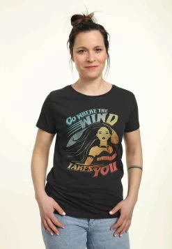 Disney Pocahontas Wind Takes YouT-Shirt Con StampaBlack Donna T-shirt E Top H3A21D32H-Q11