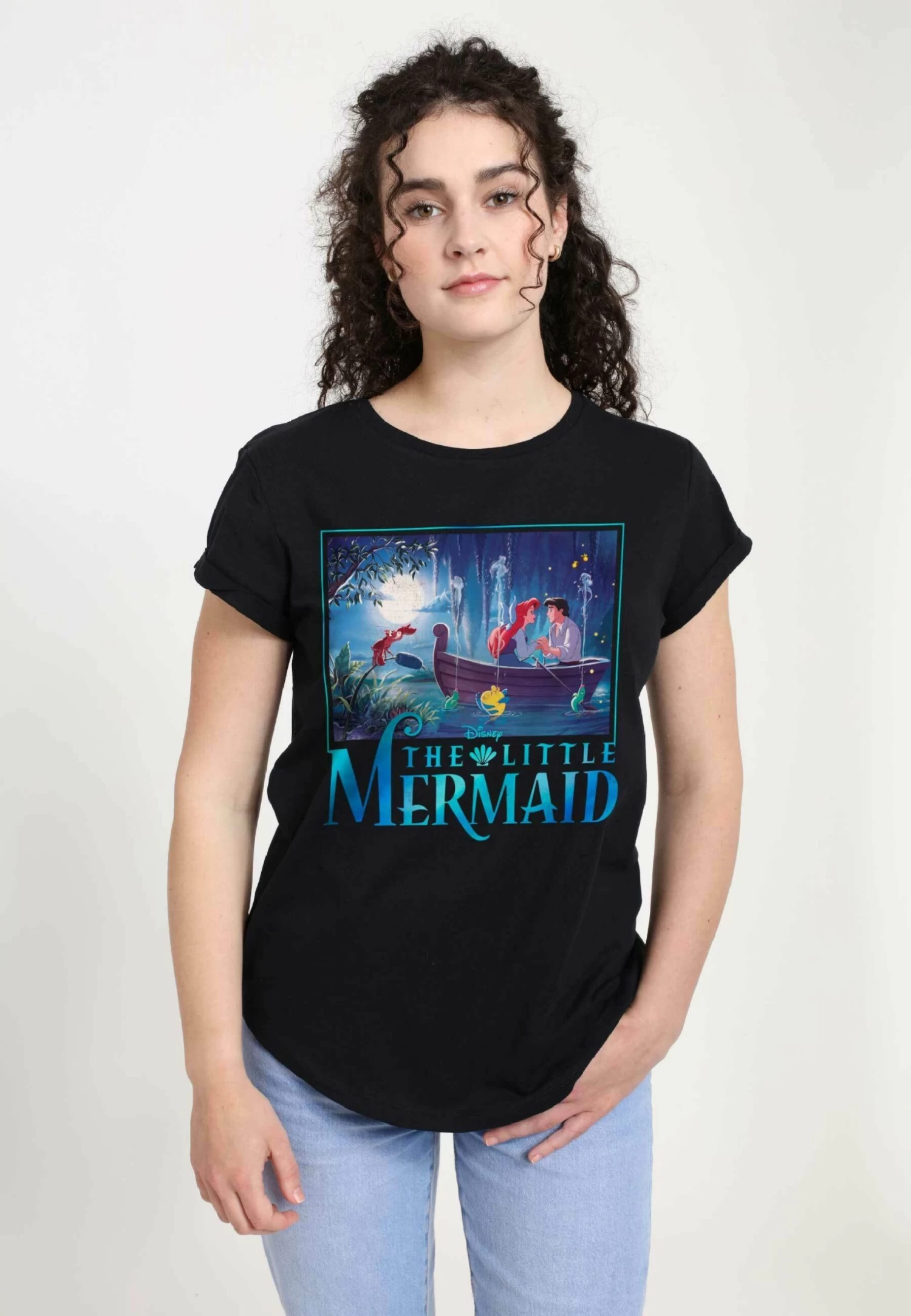 Disney The Little Mermaid Little Mermaid Title - T-Shirt Con Stampa - Black 3 Disney The Little Mermaid Little Mermaid Title - T-Shirt Con Stampa - Black - immagine 3