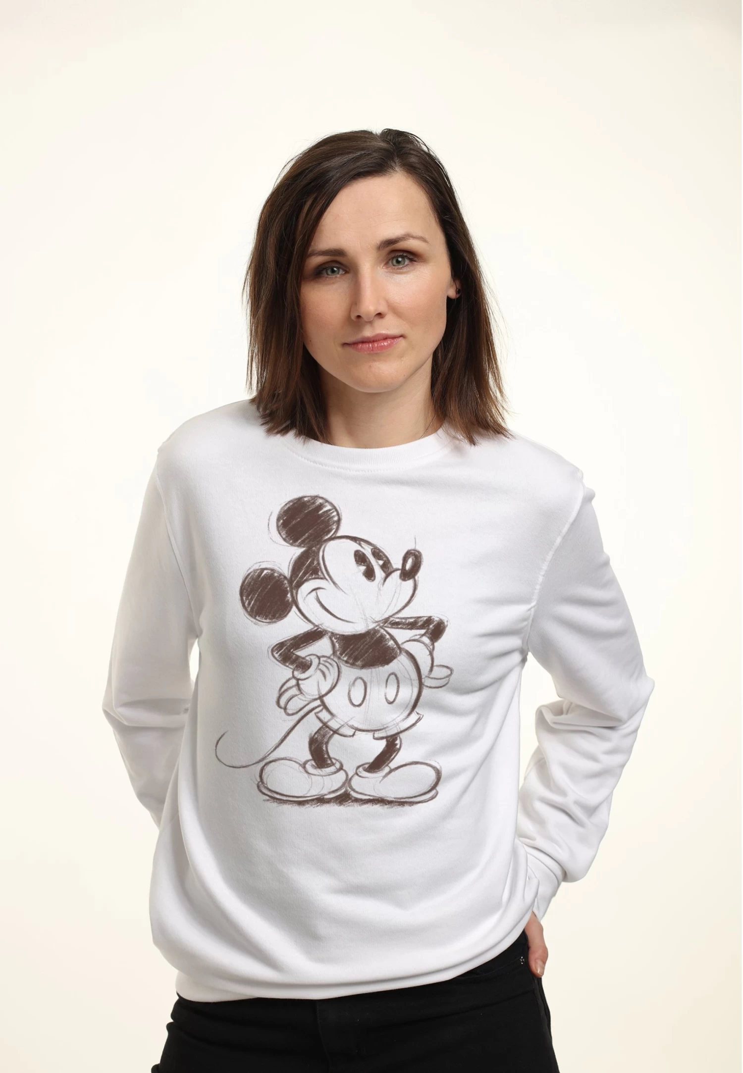 Disney Mickey Classic Sketchy MickeyFelpaWhite Donna Felpe H3A21J70S-A11 1 Disney Mickey Classic Sketchy MickeyFelpaWhite Donna Felpe H3A21J70S-A11
