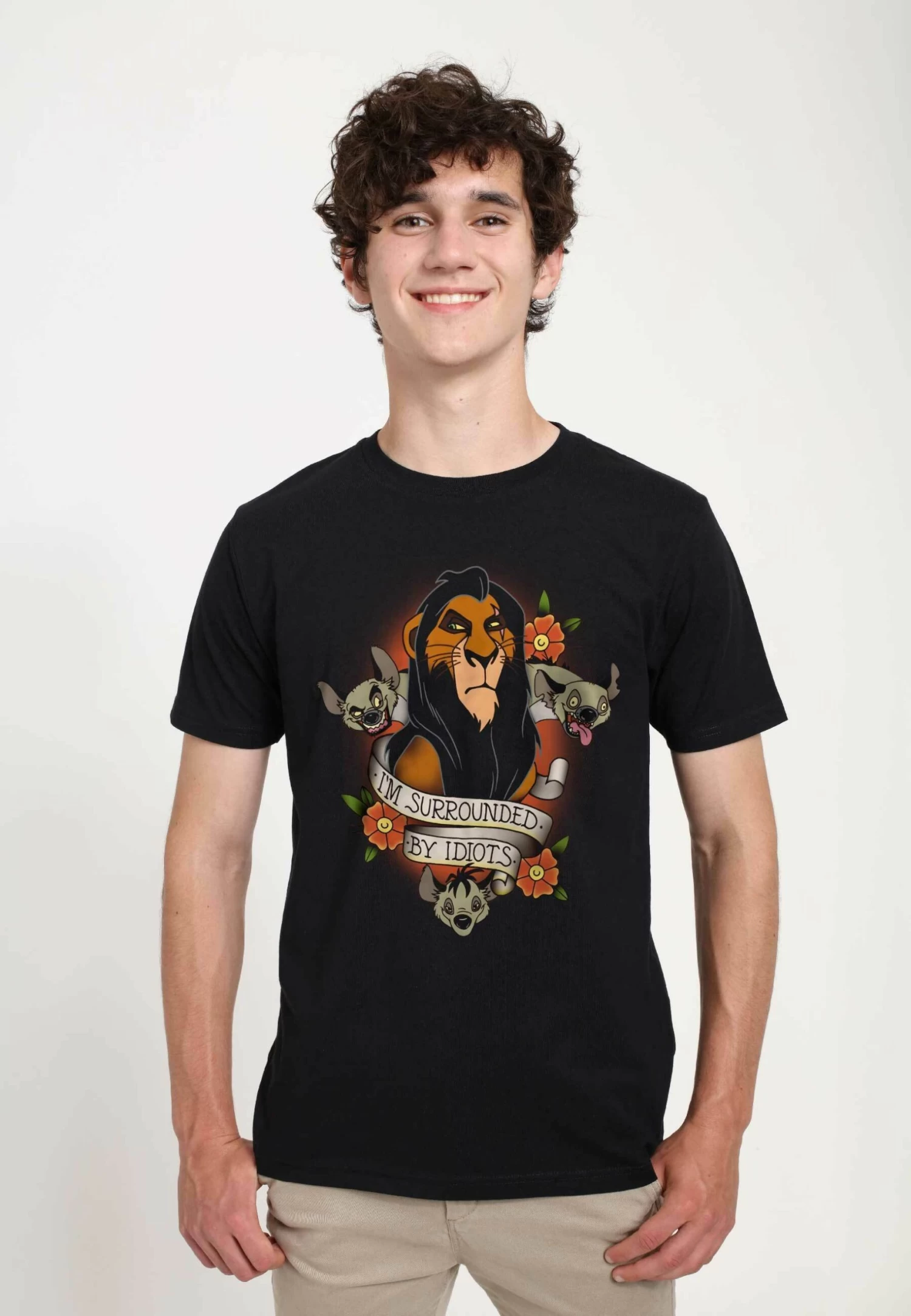Disney Lion King Surrounded UnisexT-Shirt Con StampaBlack Uomo T-shirt E Polo H3A210062-Q11 1 Disney Lion King Surrounded UnisexT-Shirt Con StampaBlack Uomo T-shirt E Polo H3A210062-Q11