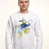 Disney Classic Mickey Splatter DonaldFelpaWhite Uomo Maglieria E Felpe H3A22S5UM-A11