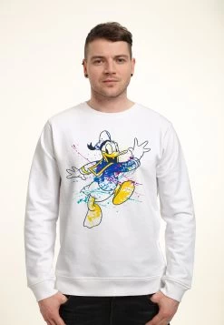 Disney Classic Mickey Splatter DonaldFelpaWhite Uomo Maglieria E Felpe H3A22S5UM-A11