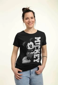 Disney Classic Mickey Mickey LeanT-Shirt Con StampaBlack Donna T-shirt E Top H3A21D2RA-Q11 -Disney c097562af2b24dbaa423a1eadd38b60f