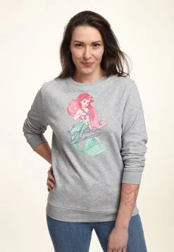 Disney The Little Mermaid Signed ArielFelpaHeather Grey Donna Felpe H3A21J8RD-C11