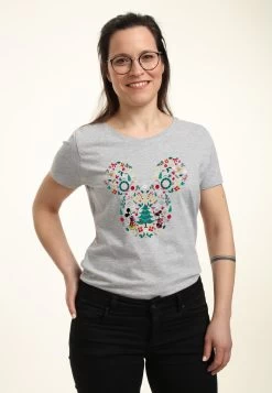 Disney Mickey Classic Icon Ear FillT-Shirt Con StampaHeather Grey Donna T-shirt E Top H3A21D9XQ-C11 -Disney cca3663b336e4150ad277db92cc45d02