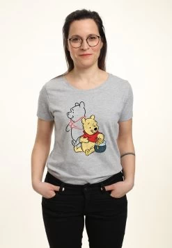 Disney Winnie The PoohT-Shirt Con StampaHeather Grey Donna T-shirt E Top H3A21D2IK-C11