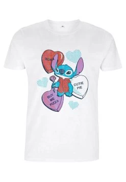 Disney Lilo & Stitch Heart Pizza UnisexT-Shirt Con StampaWhite Uomo T-shirt E Polo H3A2101ZU-A11 -Disney cda211dcbfe24e34845f080e95e33c60