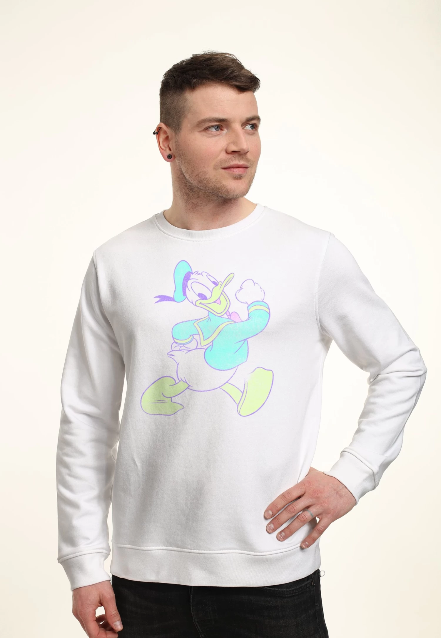 Disney Mickey Classic Neon DonaldFelpaWhite Uomo Maglieria E Felpe H3A22S5L8-A11 3 Disney Mickey Classic Neon DonaldFelpaWhite Uomo Maglieria E Felpe H3A22S5L8-A11 - immagine 3
