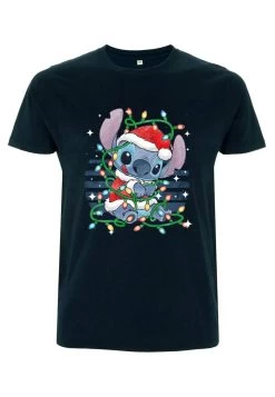 Disney Lilo & Stitch Stitch Xmas Lights UnisexT-Shirt Con StampaNavy Blue Uomo T-shirt E Polo H3A2102K2-K11 -Disney d2115660f00a4c34acb5a1833e8da2e6