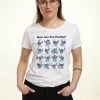 Disney Lilo & Stitch Stitch MoodsT-Shirt Con StampaWhite Donna T-shirt E Top H3A21D3DM-A11