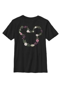 Disney Mickey Classic Floral MickeyT-Shirt Con StampaBlack Bambini T-shirt & Top H3A26G0QG-Q11