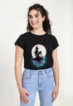 Disney The Little Mermaid Sunset ArielT-Shirt Con StampaBlack Donna T-shirt E Top H3A21D08F-Q11