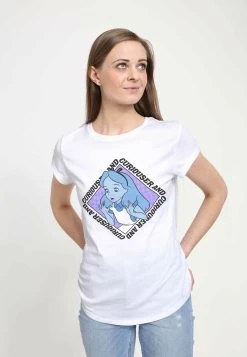 Disney Alice In Wonderland Alice FaceT-Shirt Con StampaWhite Donna T-shirt E Top H3A21D0TG-A11