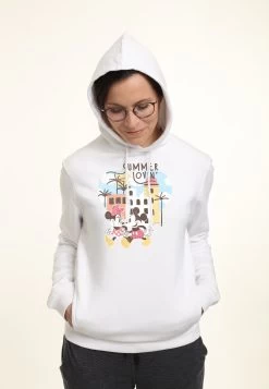 Mickey Mouse And Friends Disney Classic Mickey Minnie Felpa Con CappuccioWhite Donna Felpe H3A21J3ZA-A11 -Disney e3116849c2504463a8bb7db82243a293