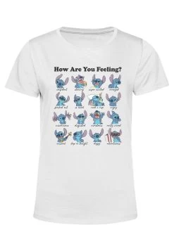 Disney Lilo & Stitch Stitch MoodsT-Shirt Con StampaWhite Donna T-shirt E Top H3A21D3DM-A11 -Disney e4c9017721aa431cb1c389dd7817ebf8