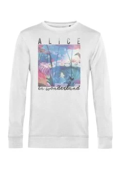 Disney Alice In Wonderland Alice Garden Scene - Felpa - White -Disney e54fb872ae4e4f51a806e971c5e36498