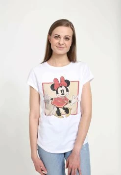 Disney Classic Mickey Chinese MinnieT-Shirt Con StampaWhite Donna T-shirt E Top H3A21D077-A11