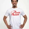 Disney Toy Story Pizza Planet Unisex - T-Shirt Con Stampa - White
