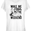 Disney Sleeping Beauty Wake MeT-Shirt Con StampaWhite Donna T-shirt E Top H3A21DBBV-A11