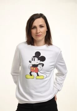 Disney Classic Mickey Mightiest MouseFelpaWhite Donna Felpe H3A21J6KV-A11