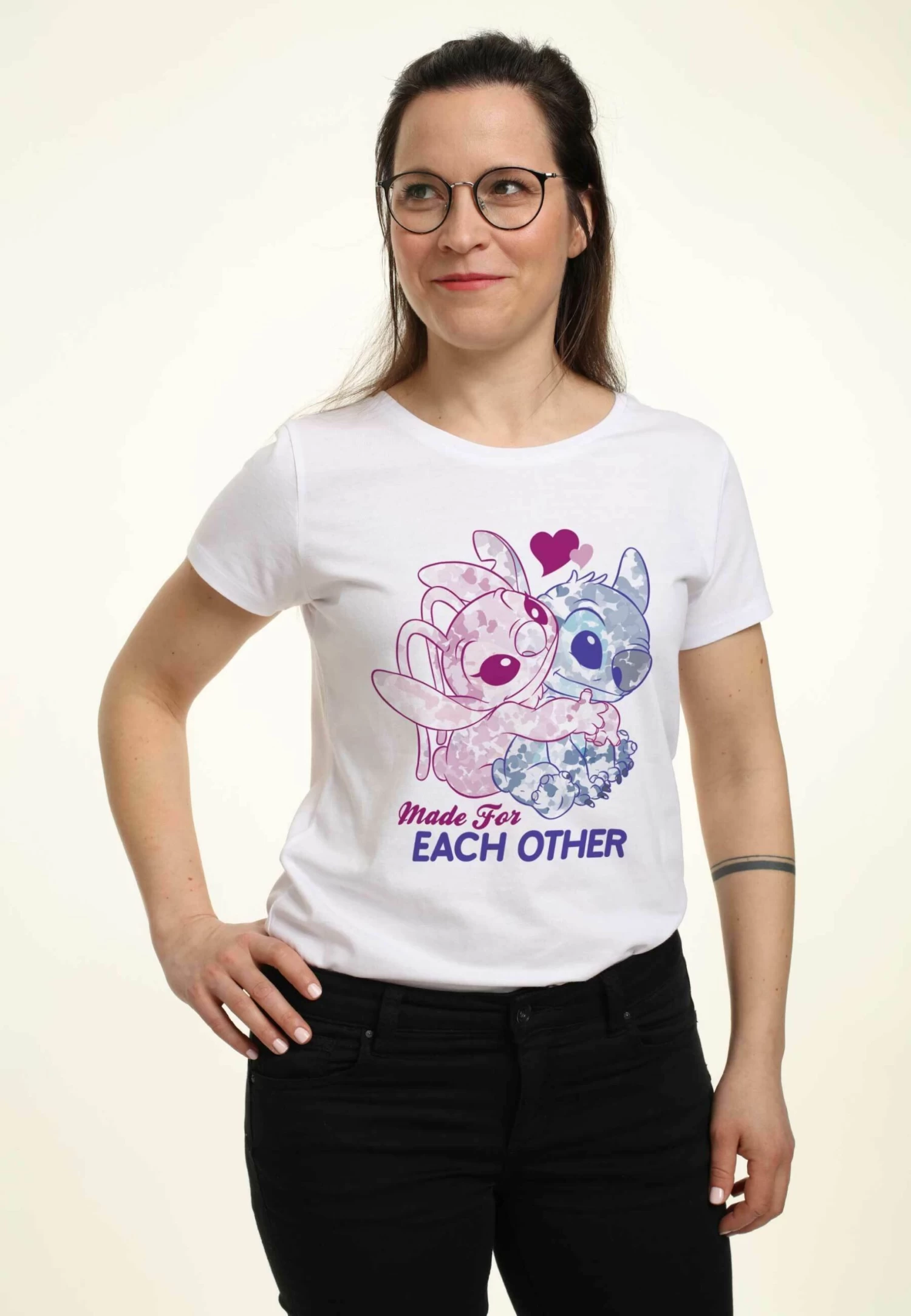 Disney Lilo & Stitch Stitch TogetherT-Shirt Con StampaWhite Donna T-shirt E Top H3A21D3DX-A11 3 Disney Lilo & Stitch Stitch TogetherT-Shirt Con StampaWhite Donna T-shirt E Top H3A21D3DX-A11 - immagine 3