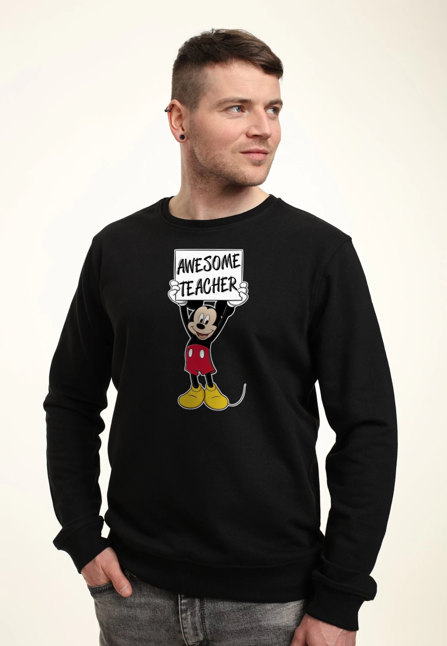 Disney Mickey Classic Mickey Awesome TeacherFelpaBlack Uomo Maglieria E Felpe H3A22S506-Q11 1 Disney Mickey Classic Mickey Awesome TeacherFelpaBlack Uomo Maglieria E Felpe H3A22S506-Q11